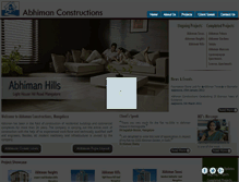 Tablet Screenshot of abhimanconstructions.com